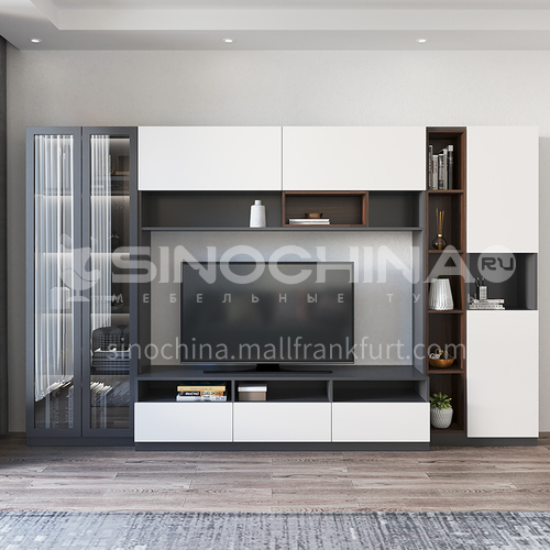 Modern style double-faced particle board custom cabinet-GF-091